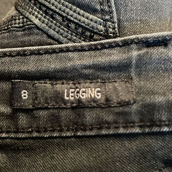 Seven7 Jeans Leggings Black 8 - Picture 9 of 11